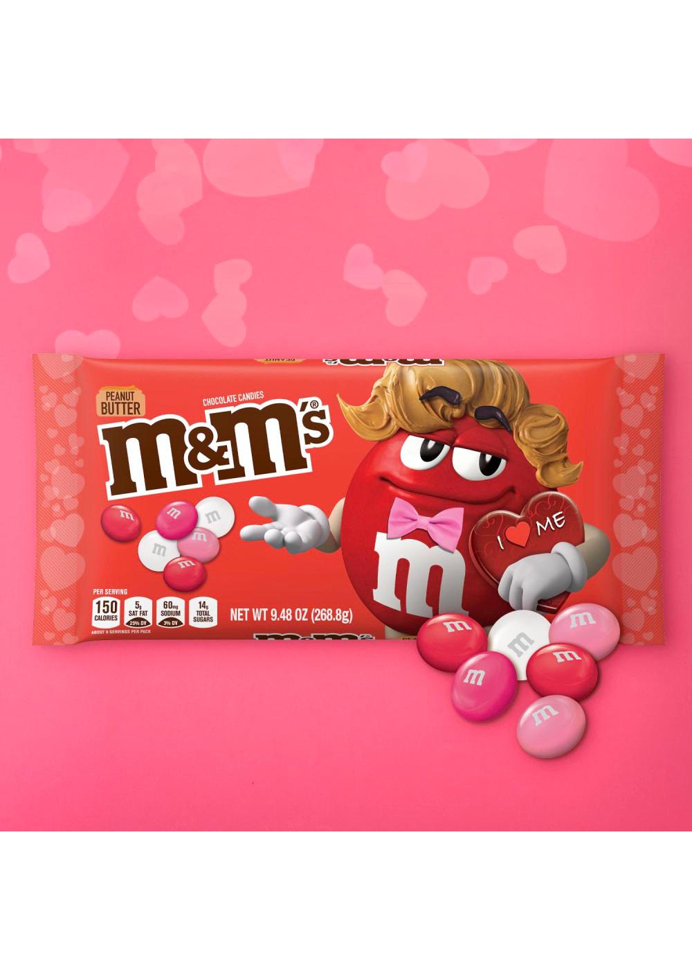 M&M'S Peanut Butter Chocolate Valentine's Candy; image 2 of 7