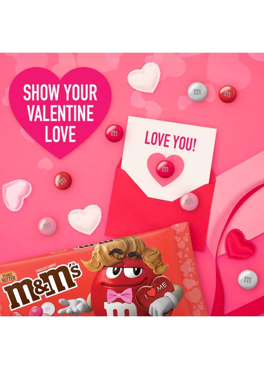 M&M'S Peanut Butter Chocolate Valentine's Candy; image 4 of 7