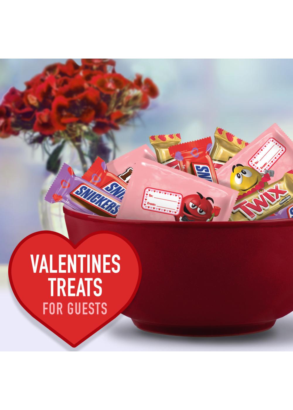 M&M'S, Snickers & Twix Assorted Fun Size Chocolate Valentine Exchange Candy; image 5 of 6