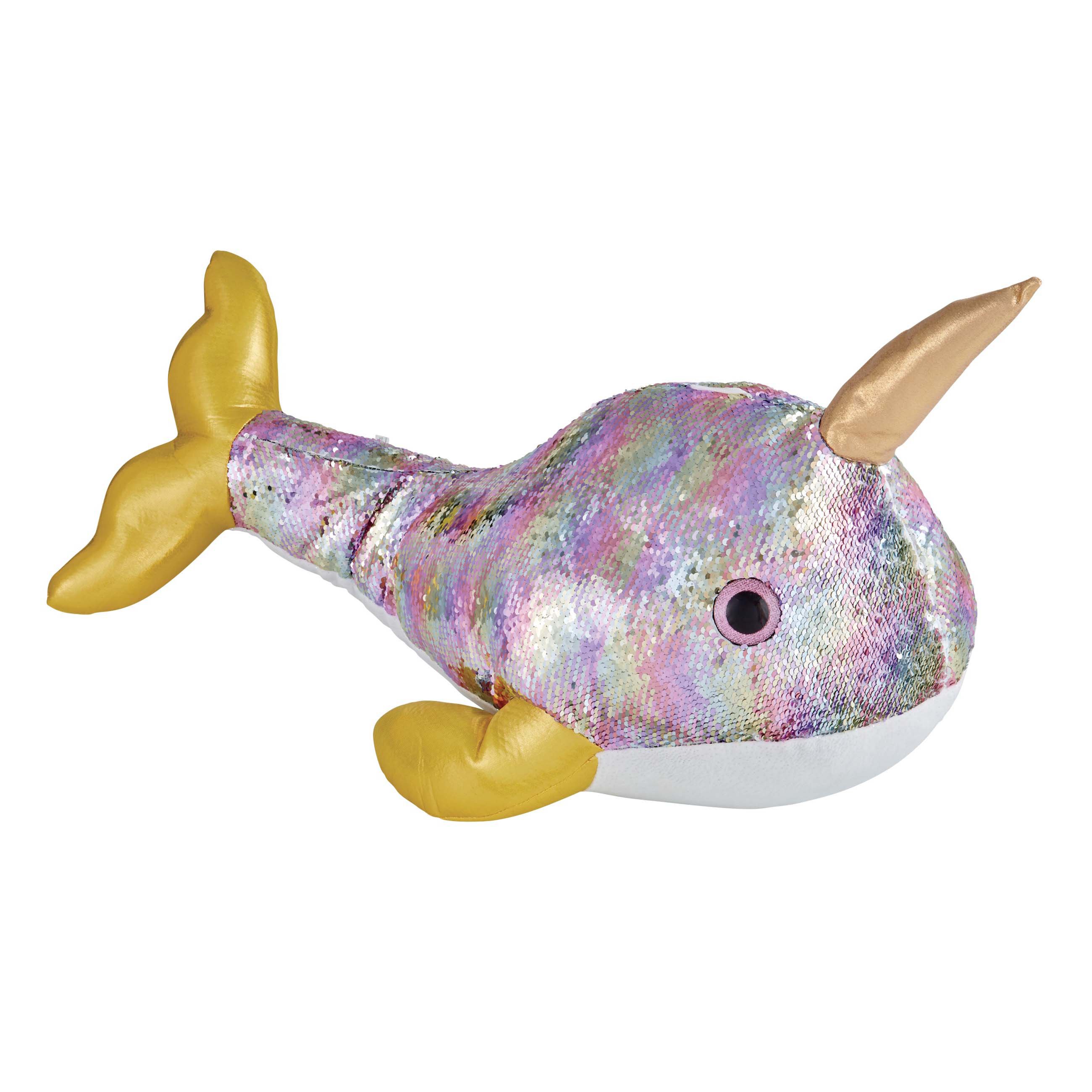 Thirty Fourth & Main Sequin Narwhale - Shop Plush Toys at H-E-B