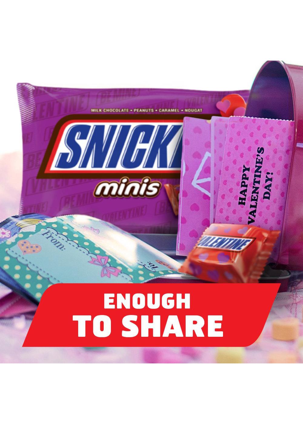 Snickers Minis Chocolate Valentine's Candy Bars; image 4 of 10