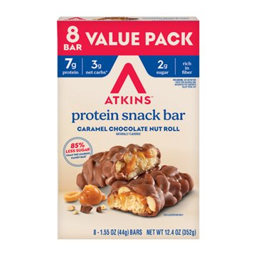 Atkins Caramel Chocolate Nut Roll Bars