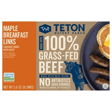 Teton Waters Ranch Maple Breakfast Sausage Links, 8 ct