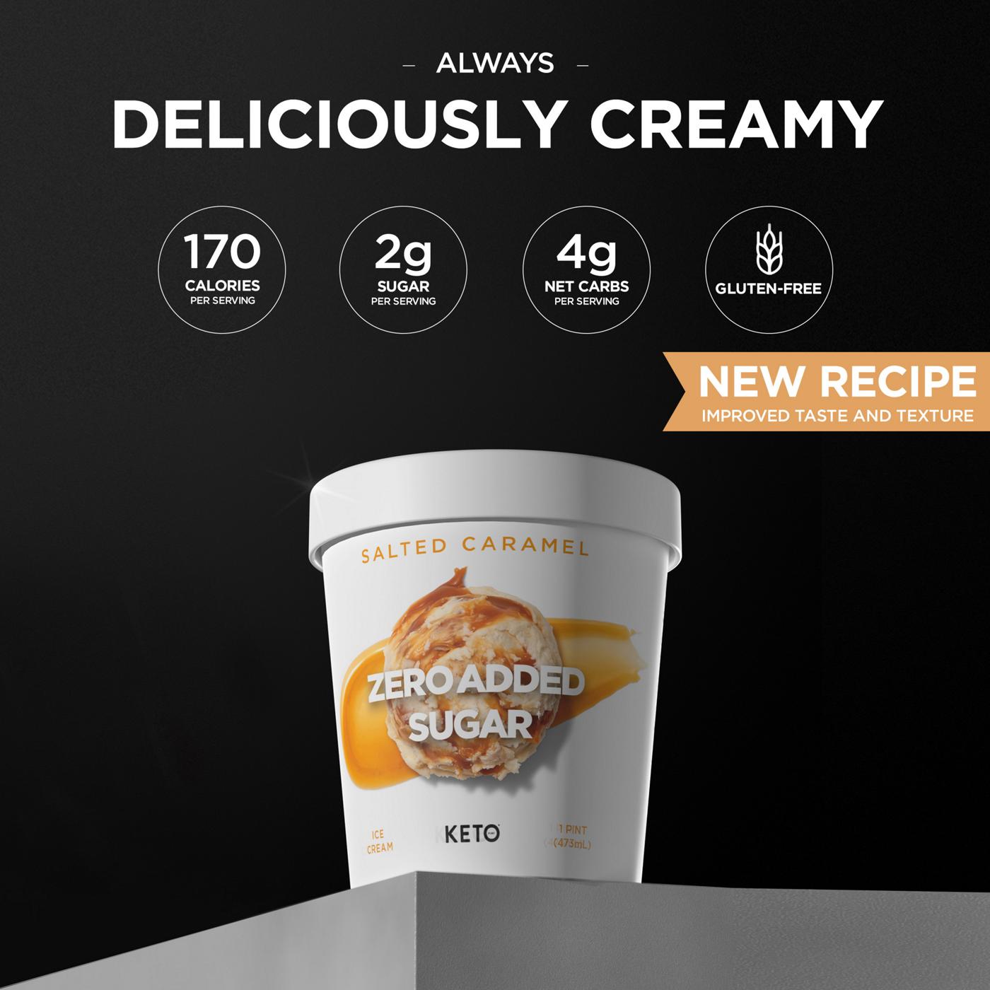 Keto Pint Zero Sugar Added Sea Salt Caramel Ice Cream Shop Ice cream