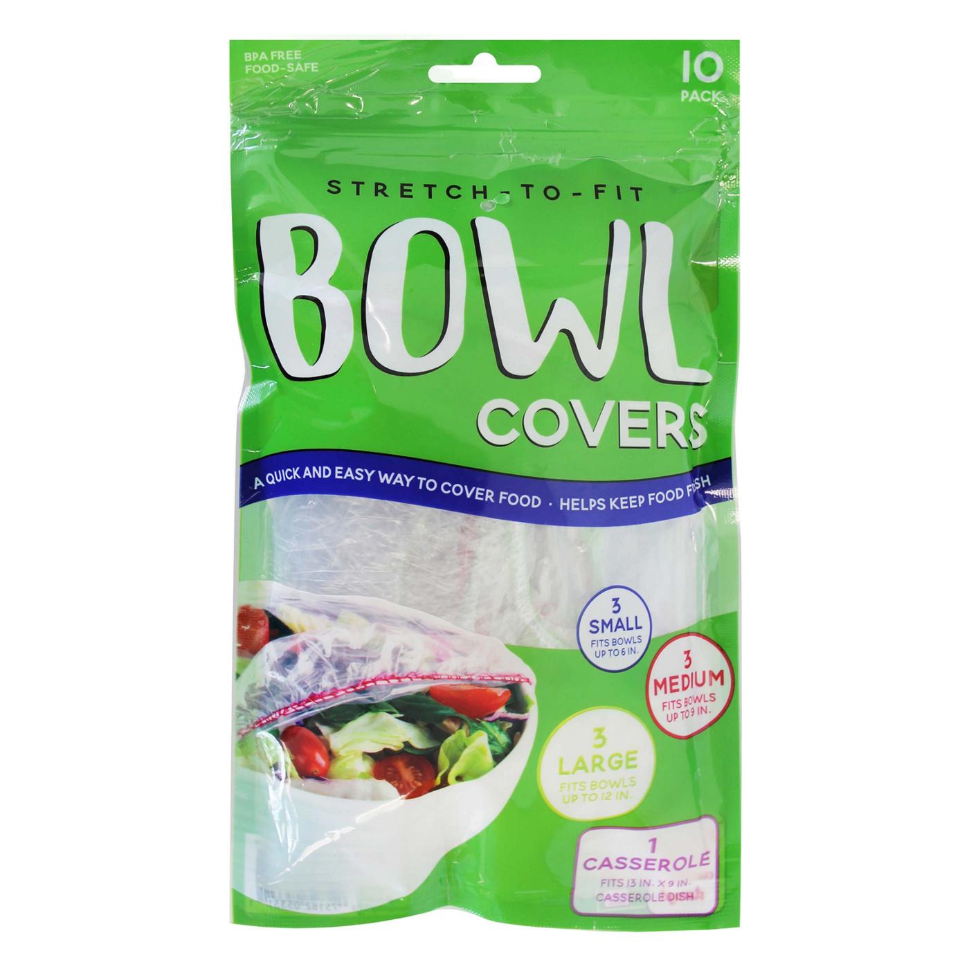 Schroeder & Tremayne Stretch-To-Fit Plastic Bowl Covers; image 1 of 2
