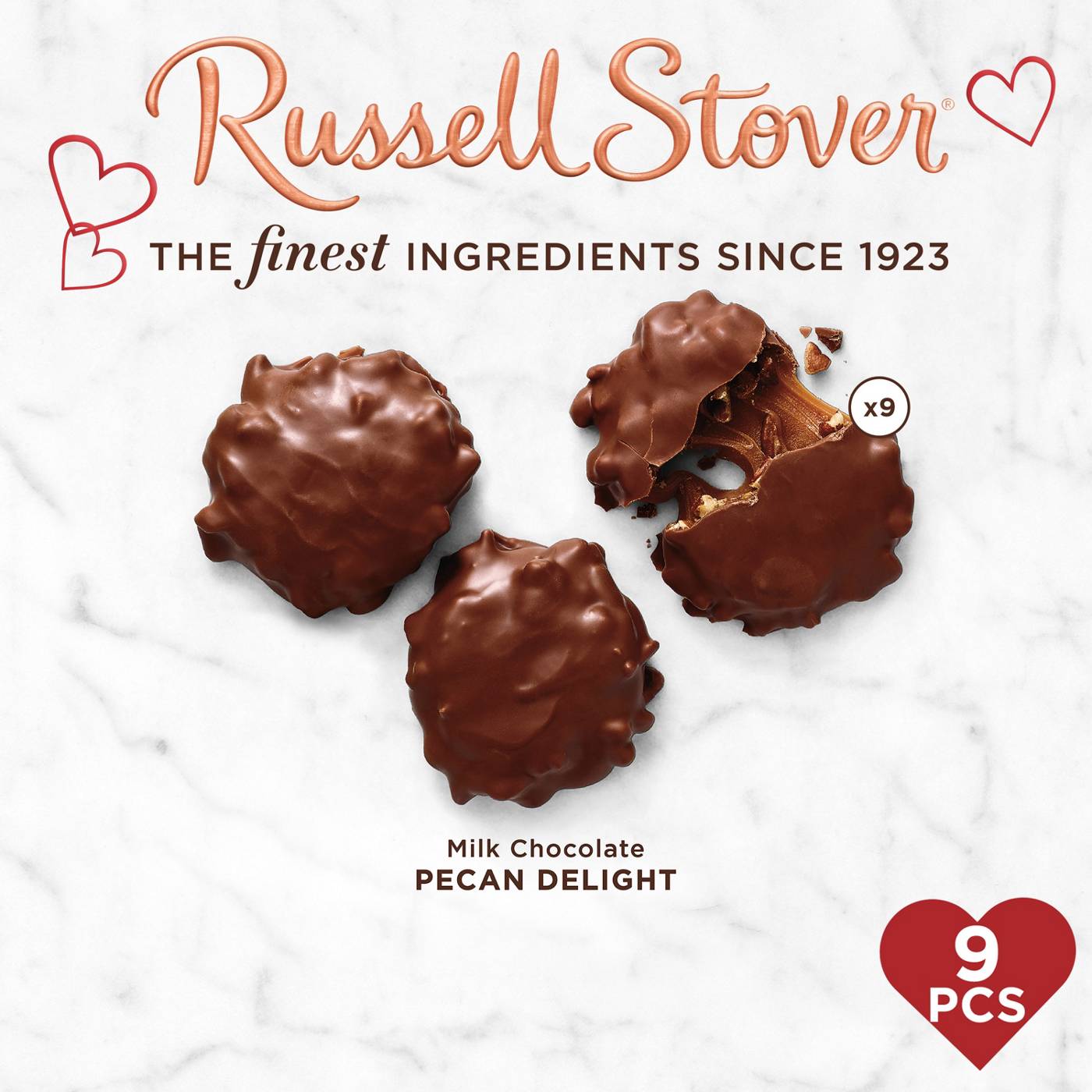 Russell Stover Pecan Delights Valentine's Gift Box, 9 pc; image 3 of 7