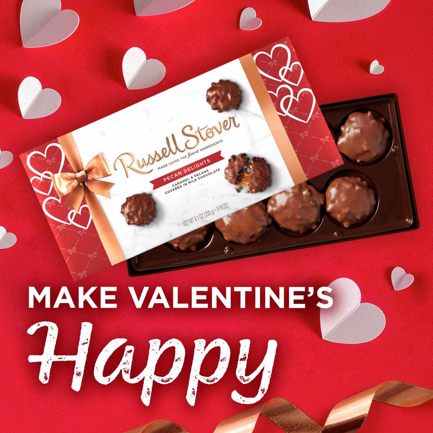 Russell Stover Pecan Delights Valentine's Gift Box, 9 pc; image 6 of 7