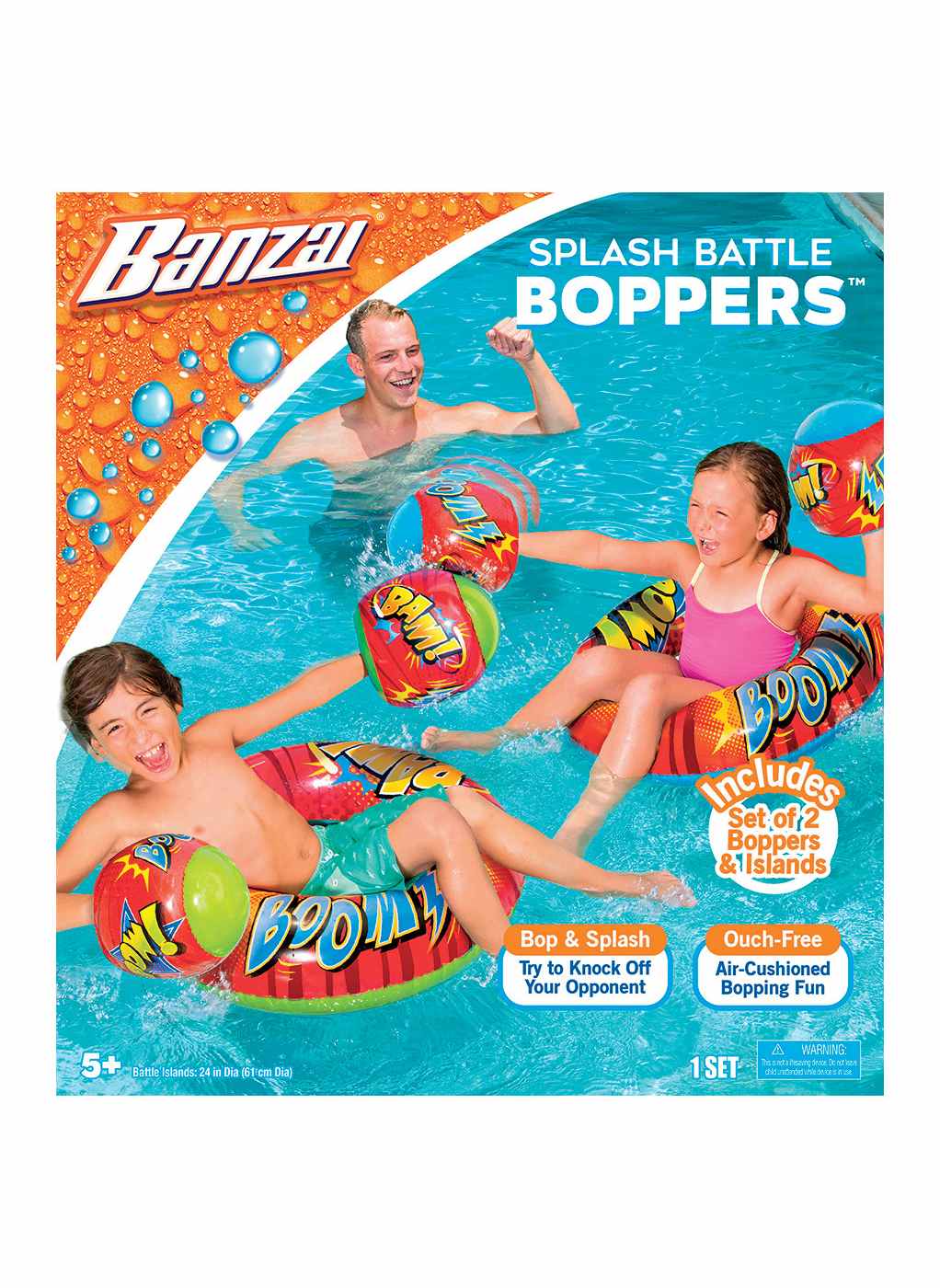 Banzai Splash Battle Boppers & Islands Set; image 2 of 2