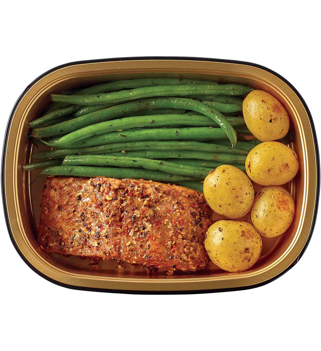 Meal Simple by H-E-B Steakhouse-Seasoned Salmon, Green Beans & Potatoes; image 1 of 3