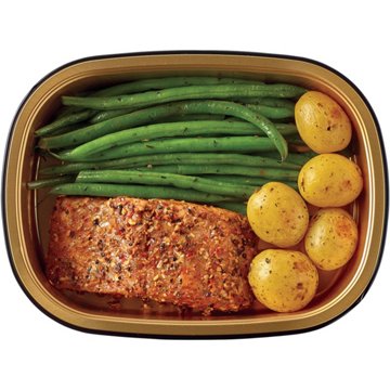 Meal Simple by H-E-B Steakhouse-Seasoned Salmon, Green Beans & Potatoes, 12 oz