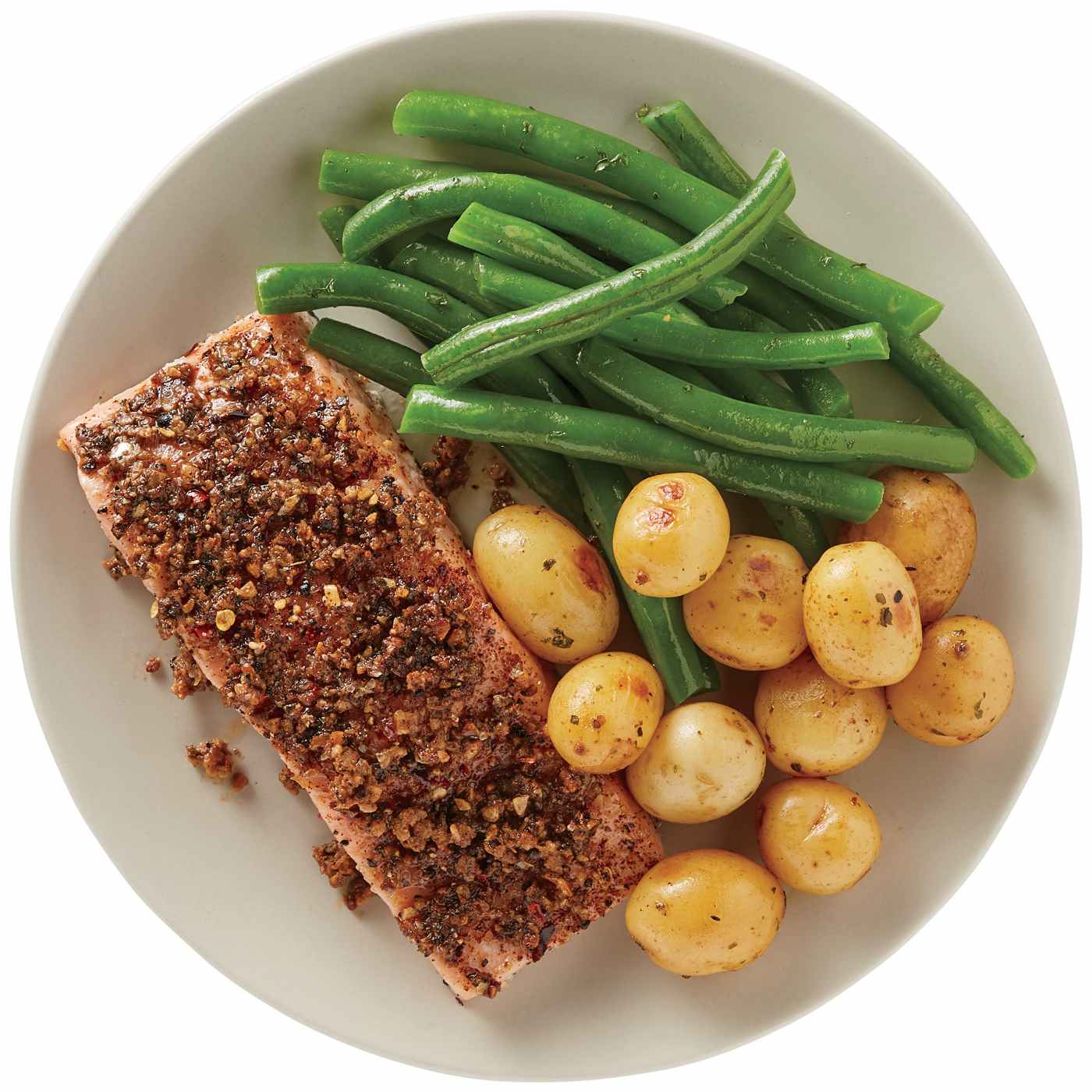 Meal Simple by H-E-B Steakhouse-Seasoned Salmon, Green Beans & Potatoes; image 3 of 3
