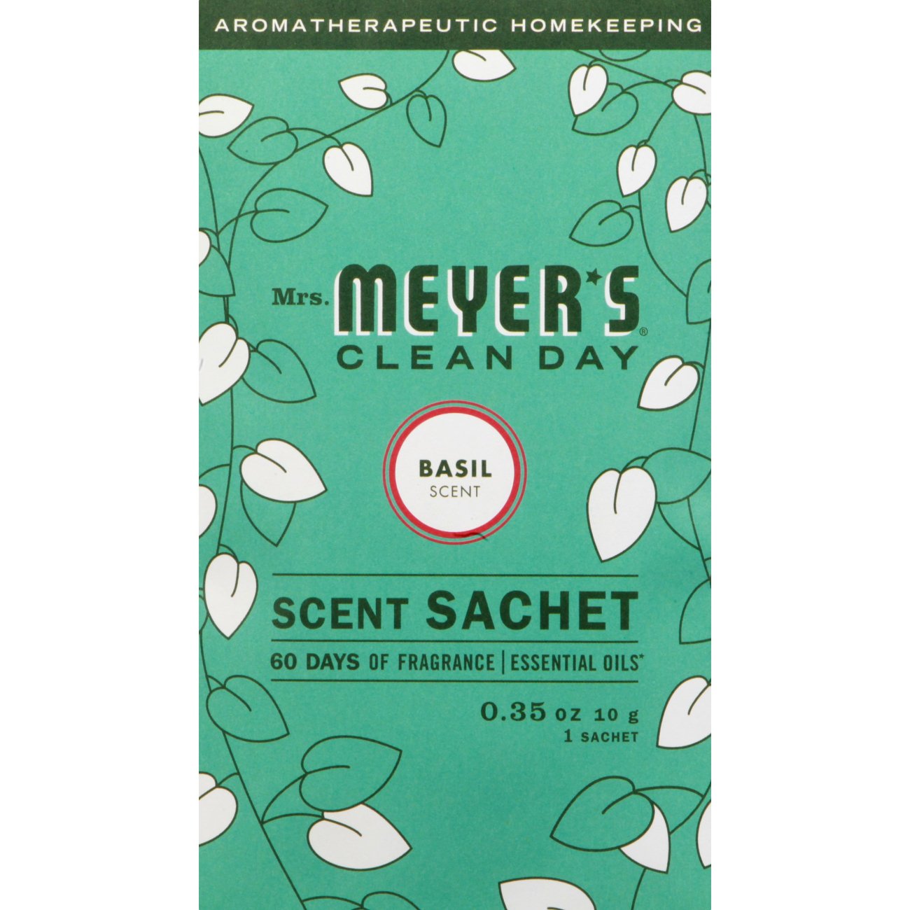 Mrs. Meyer's Clean Day Basil Scent Sachet Shop Air Fresheners at HEB