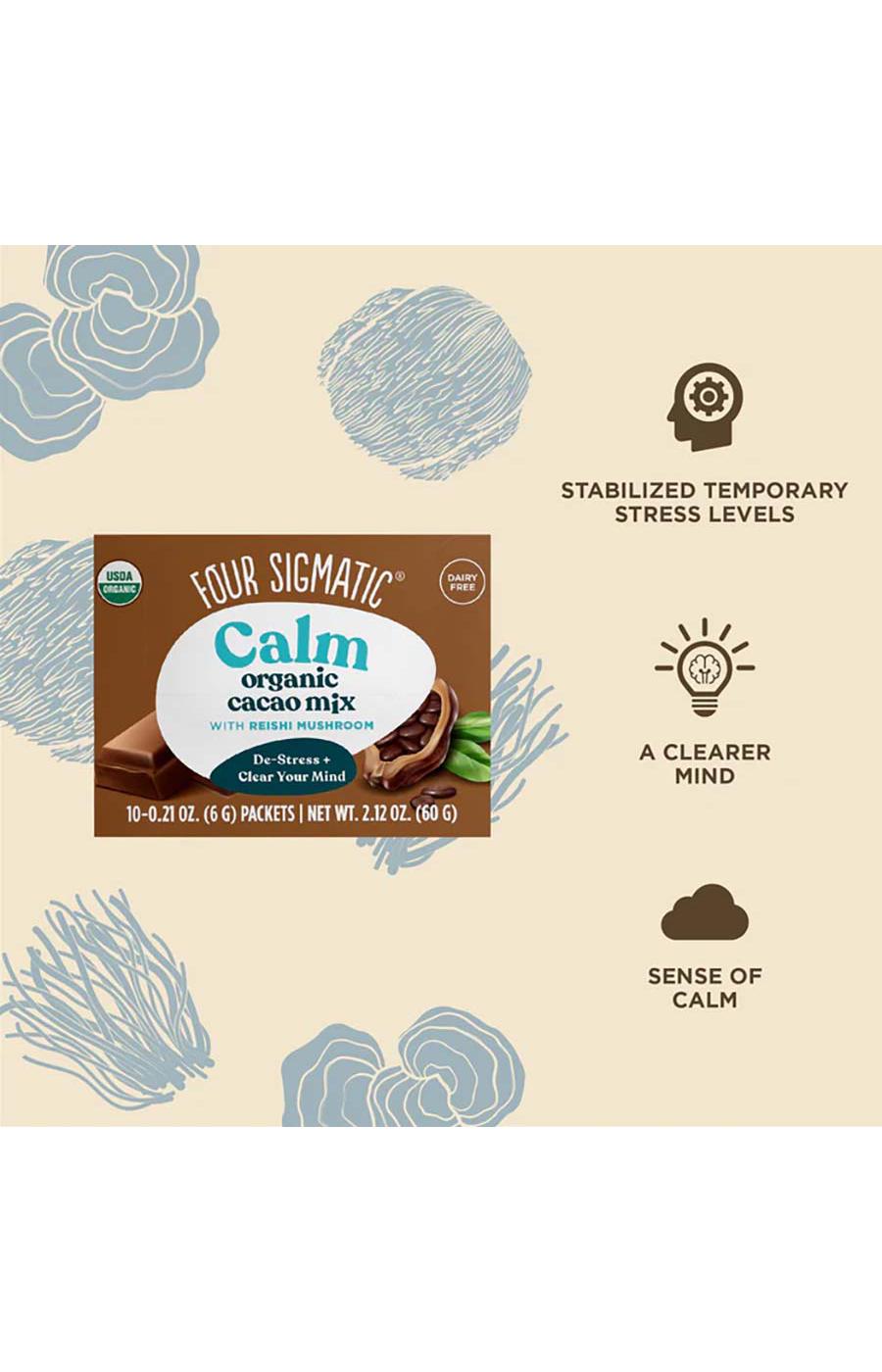 Four Sigmatic Calm Organic Cacoa Mix; image 3 of 4