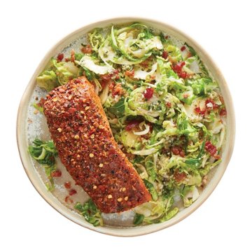 Meal Simple by H-E-B Steakhouse Salmon & Shaved Brussels Sprouts