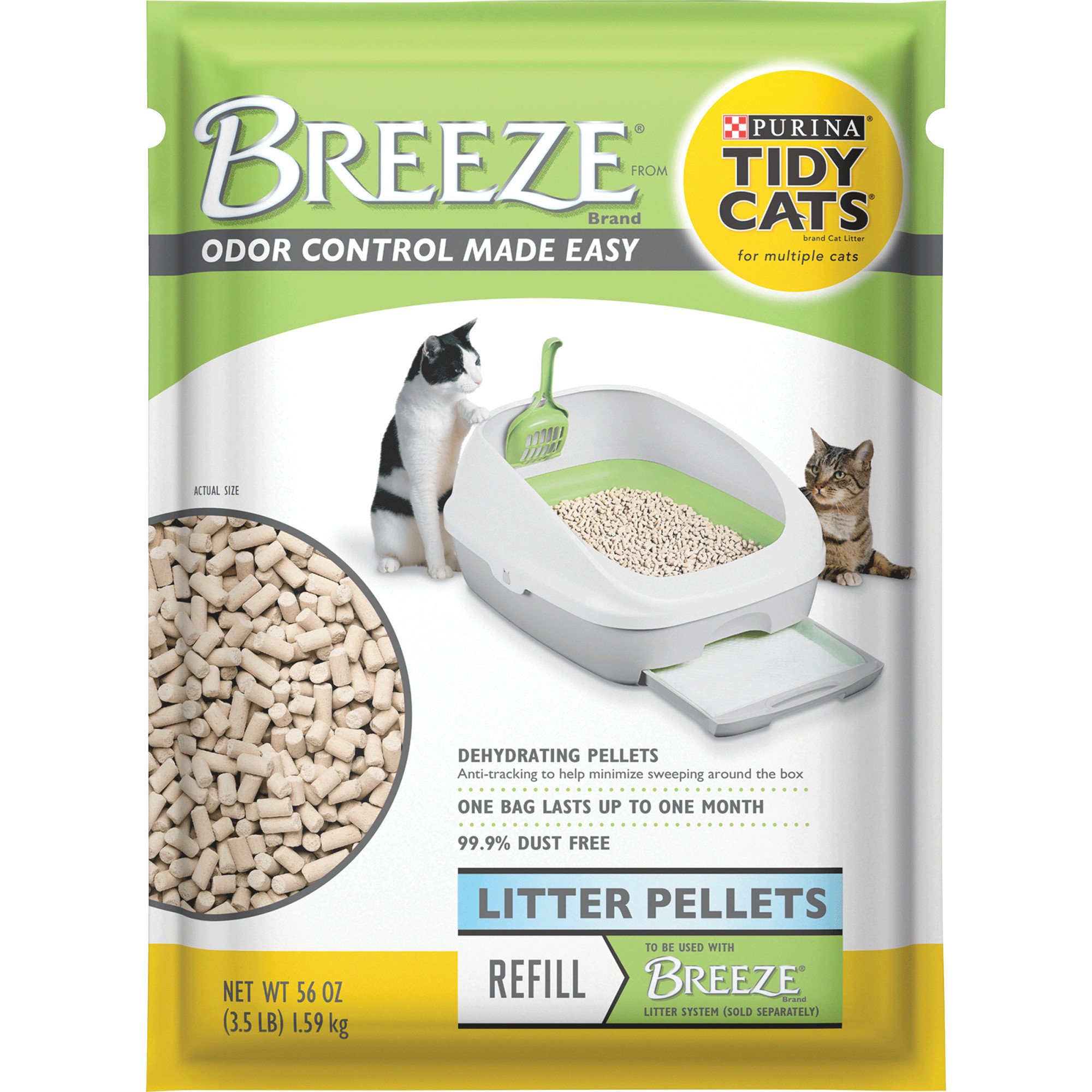 Breeze litter box with hotsell pine pellets