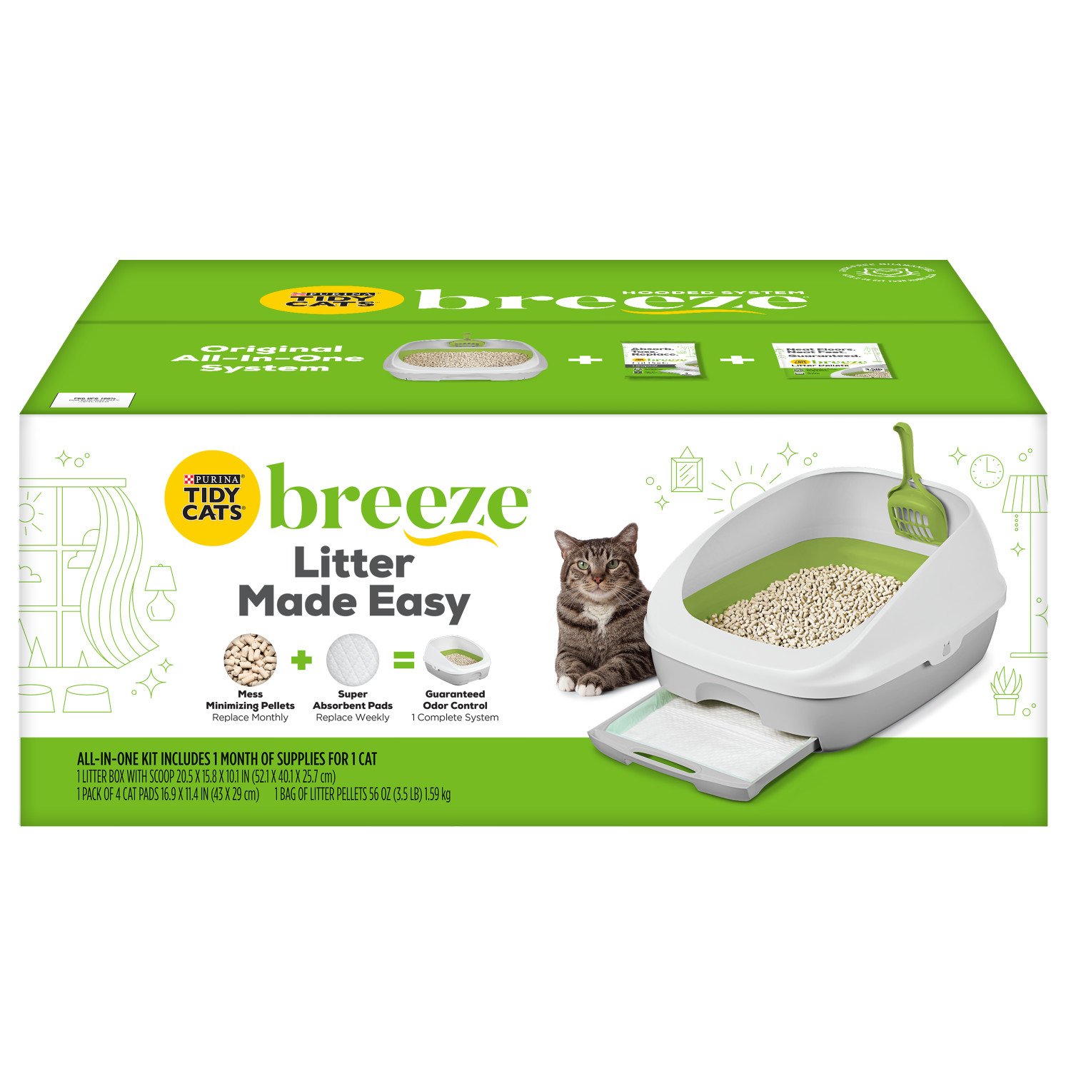Purina Tidy Cats Breeze System Starter Kit Litter Box Shop Cats at HEB