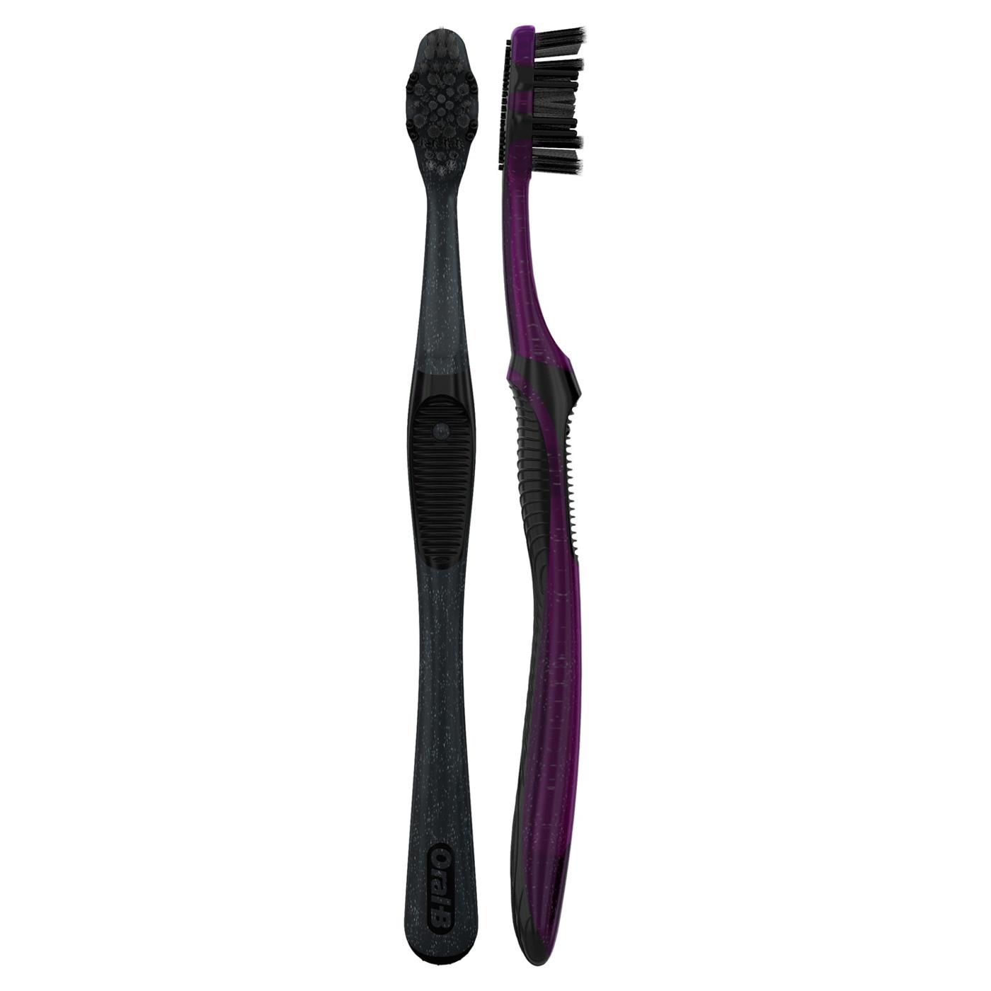 Oral-B Charcoal Toothbrushes Medium; image 2 of 10