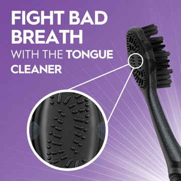 Oral-B Charcoal Toothbrushes Medium, 2 ct