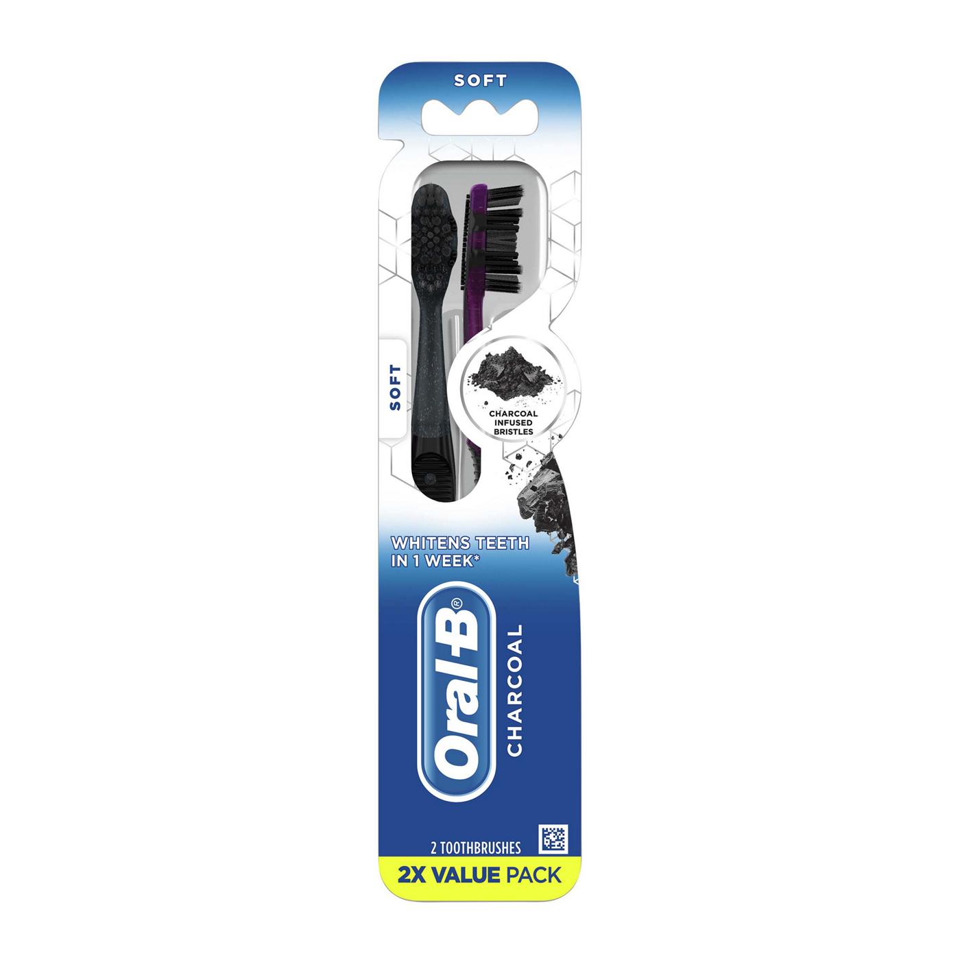 Oral-B Charcoal Toothbrushes Soft; image 1 of 10