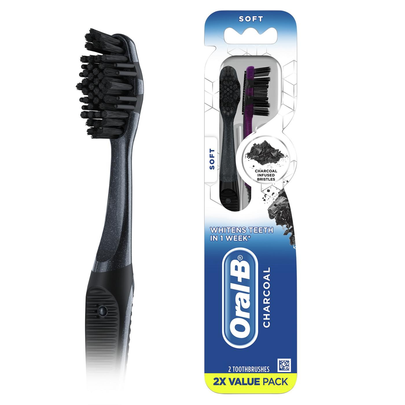 Oral-B Charcoal Toothbrushes Soft; image 3 of 10