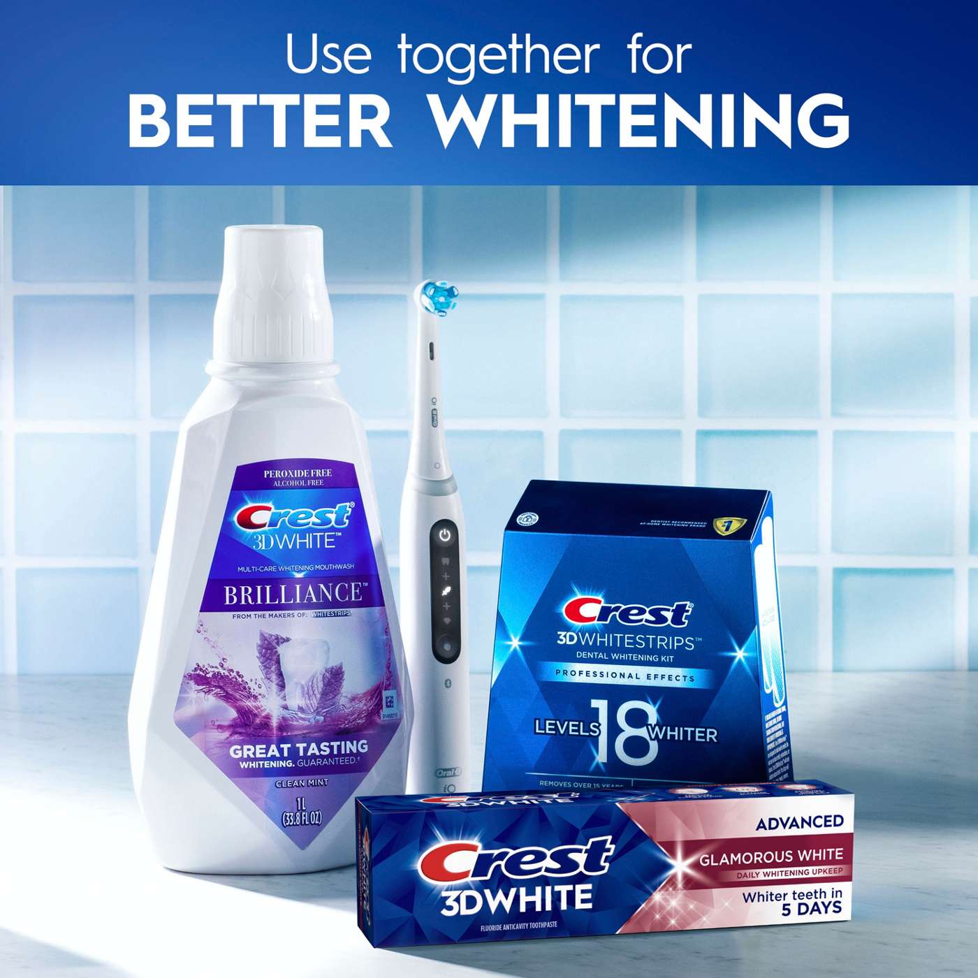 Crest 3DWhite Advanced Glamorous White Teeth Whitening Toothpaste; image 10 of 10