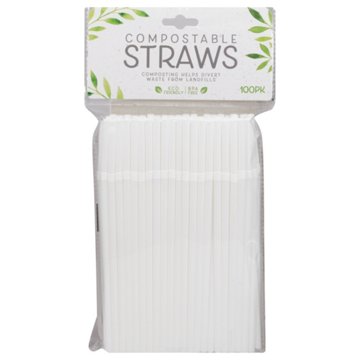 Evriholder Compostable Straws, 100 ct