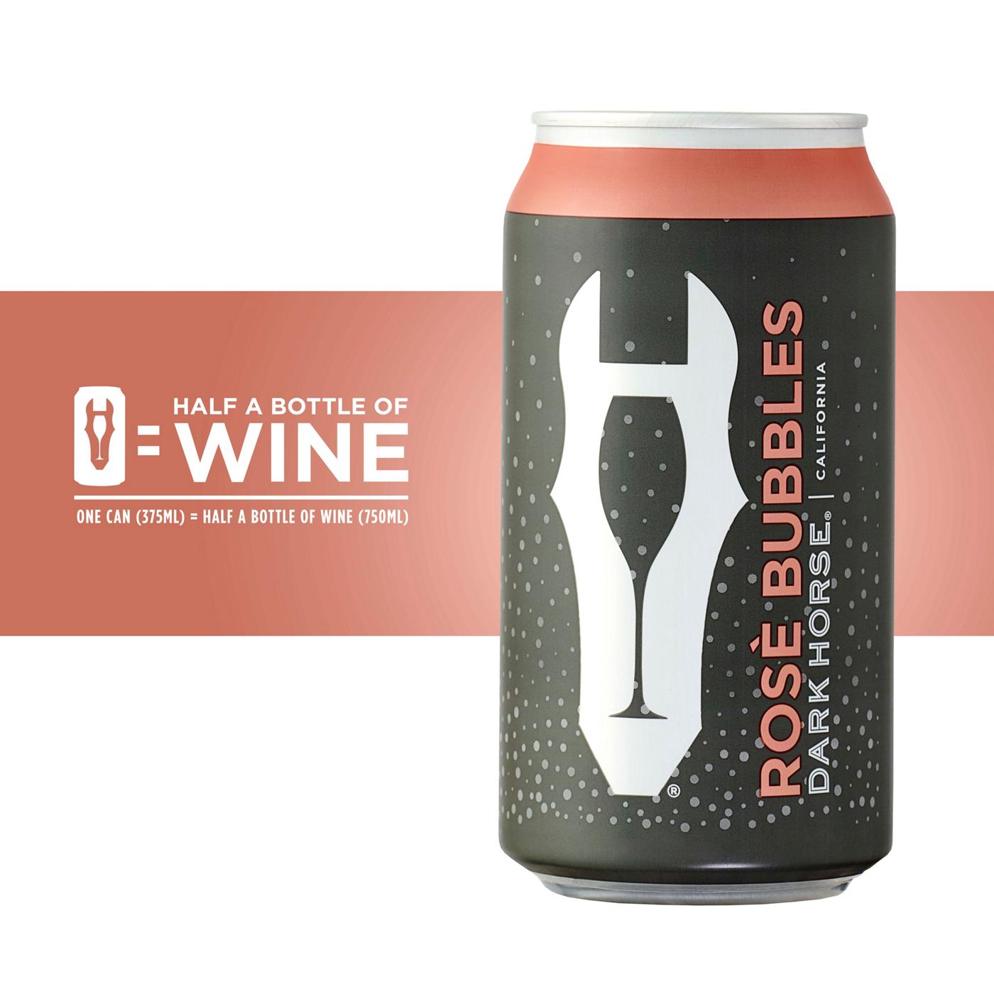 Dark Horse Sparkling Brut Rose Wine Can; image 4 of 4