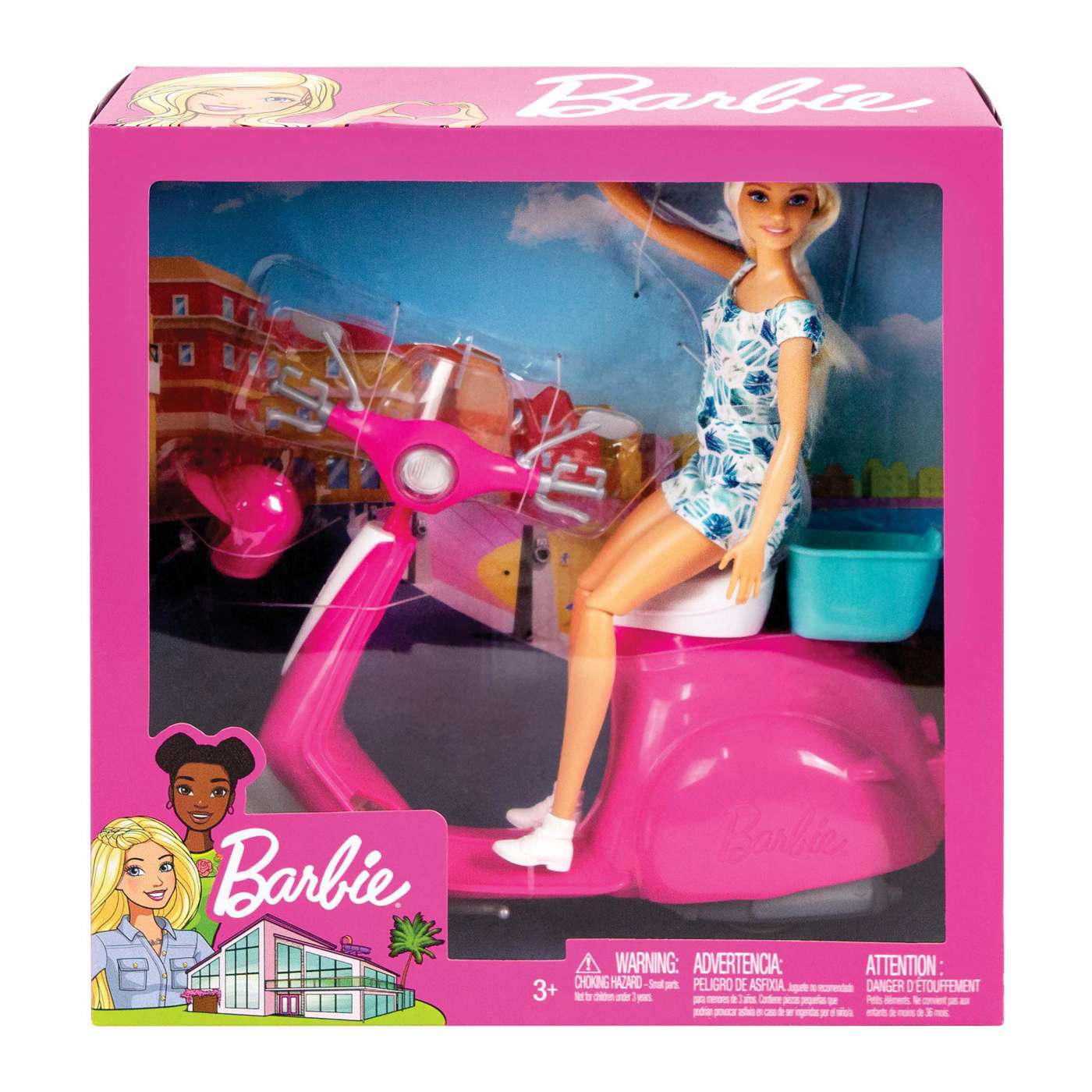 Barbie Fashion Doll & Scooter Playset; image 1 of 3