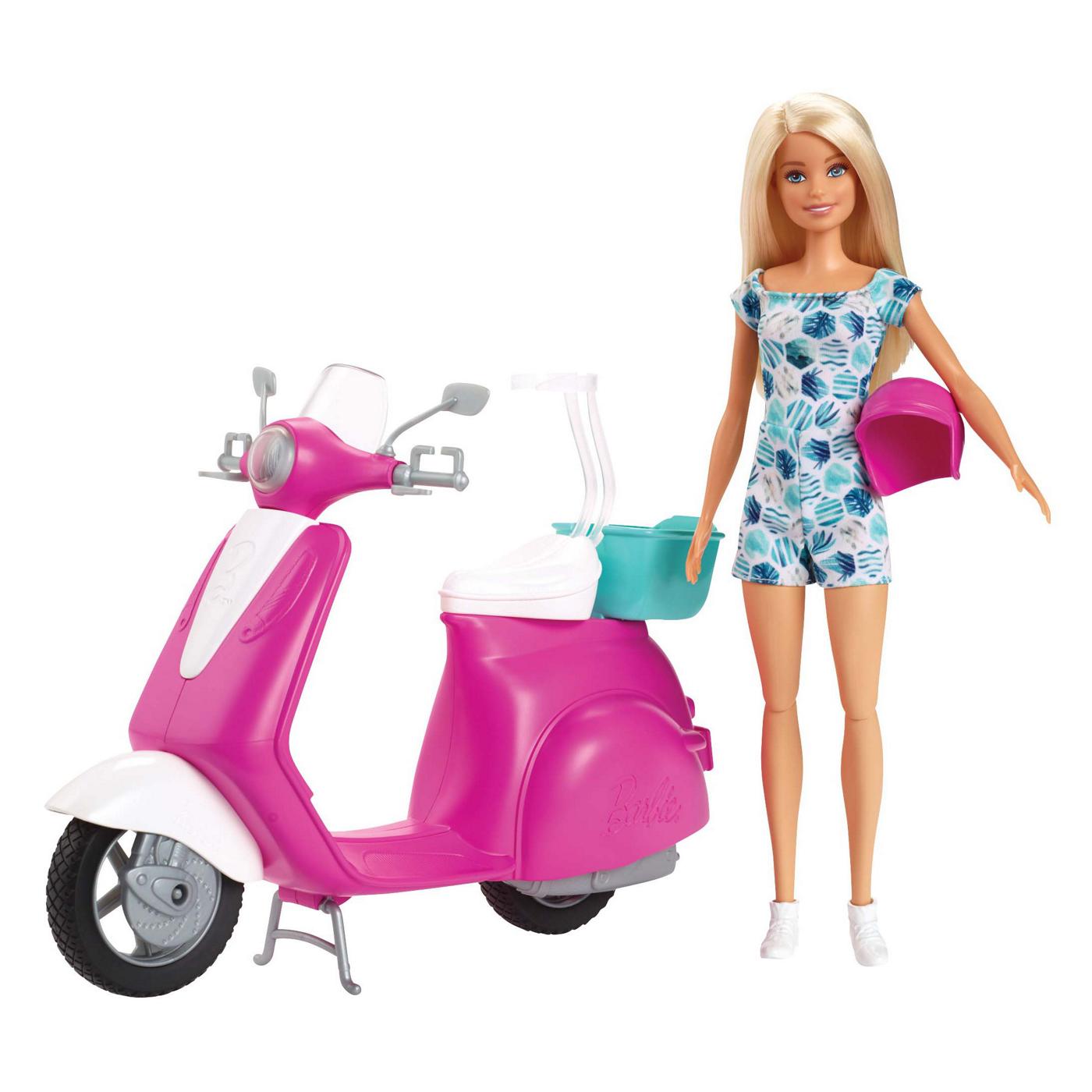 Barbie Fashion Doll & Scooter Playset; image 3 of 3