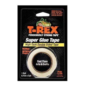 T-Rex Double Sided Super Glue Tape - Clear, 5 yd