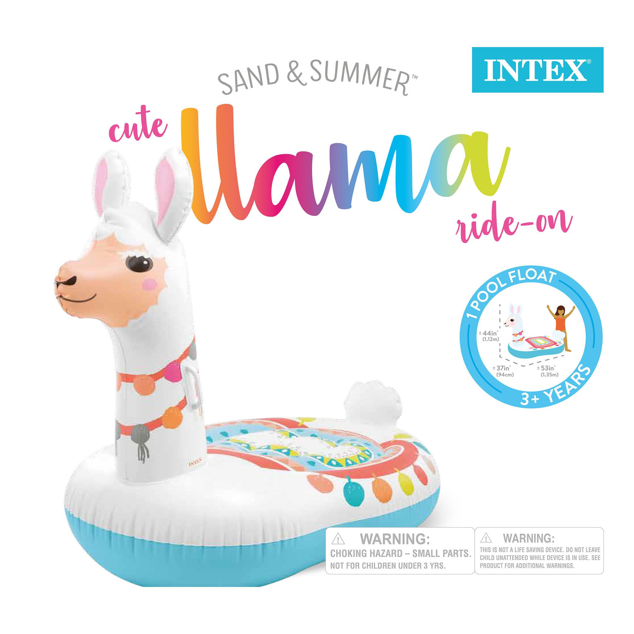 Intex Cute Llama Ride On Pool Float Shop Floats At H E B