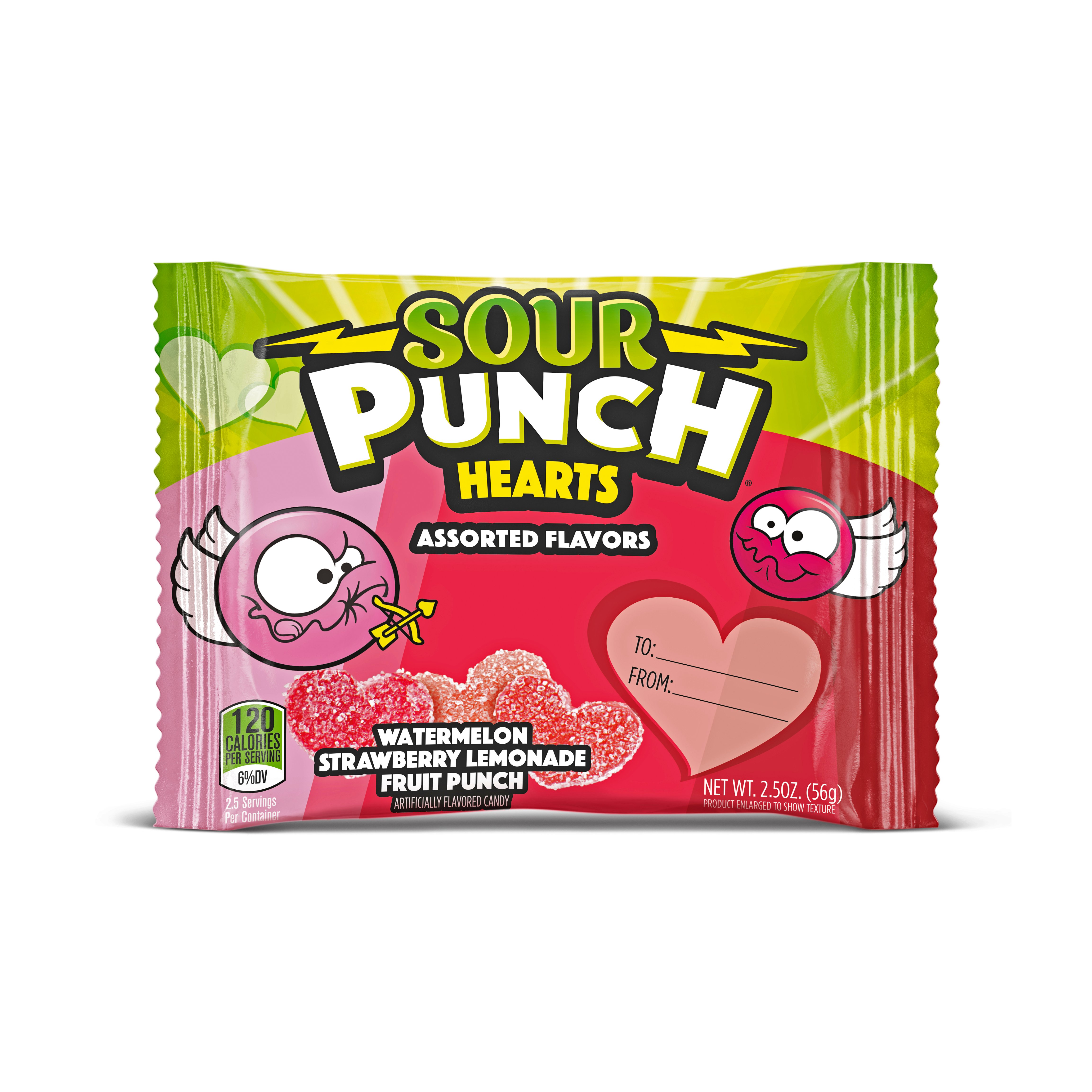 Sour Punch Valentine Assorted Sour Flavored Hearts Shop Candy at HEB