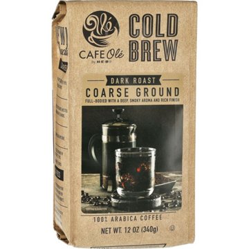 CAFE Olé by H-E-B Dark Roast Cold Brew Coarse Ground Coffee
