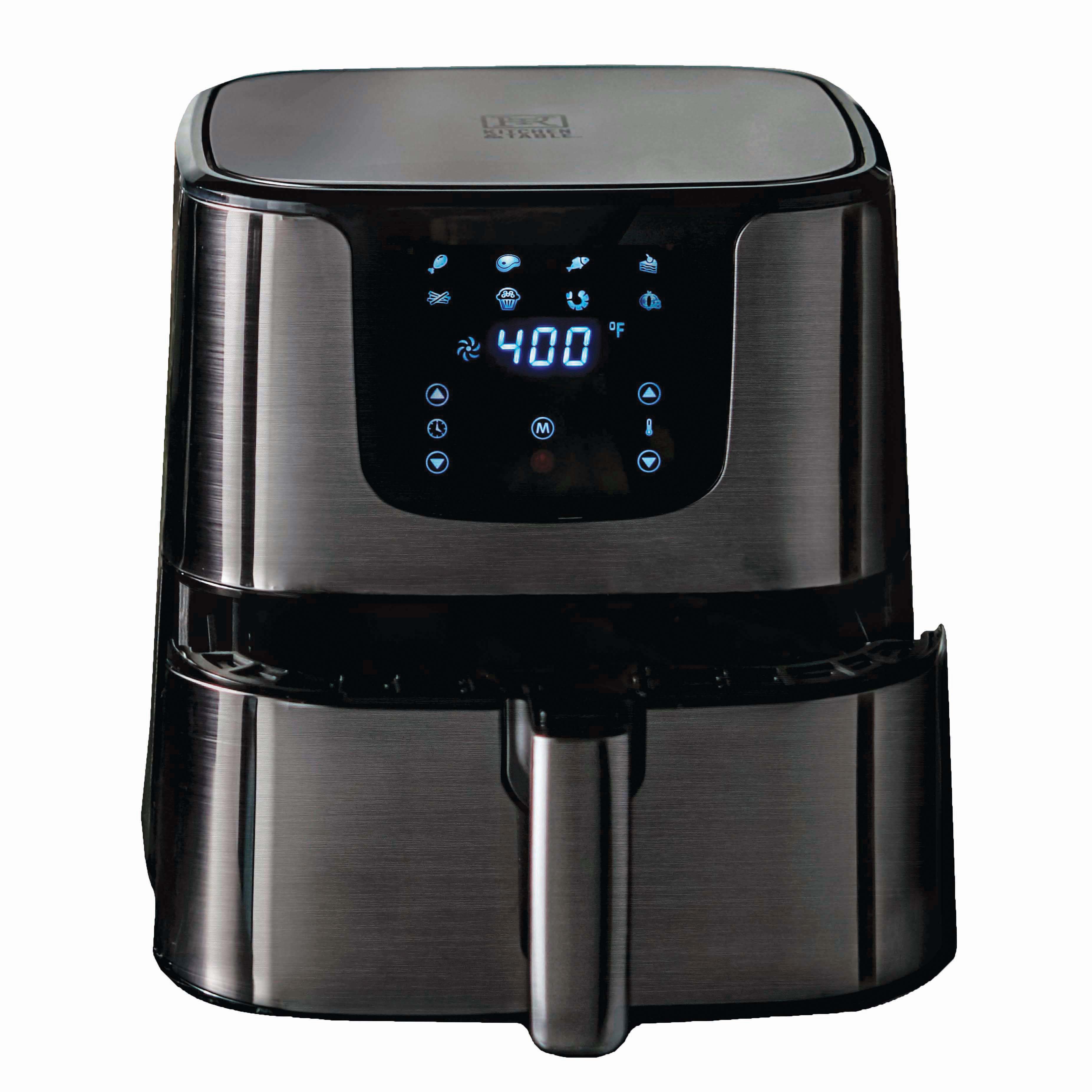 WHALL Air Fryer, 6QT Air Fryer with LED Digital Touchscreen, 12-in-1  Cooking Functions Air fryers, Dishwasher-Safe Basket, Stainless Steel/BS
