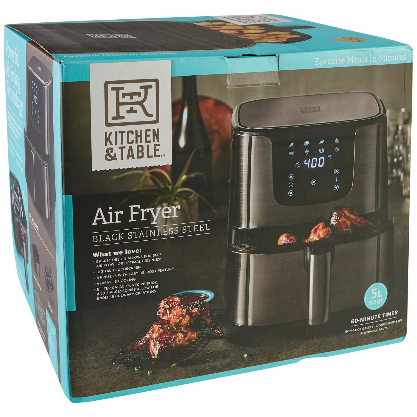 Kitchen & Table by H-E-B Digital Air Fryer with Accessories; image 3 of 6