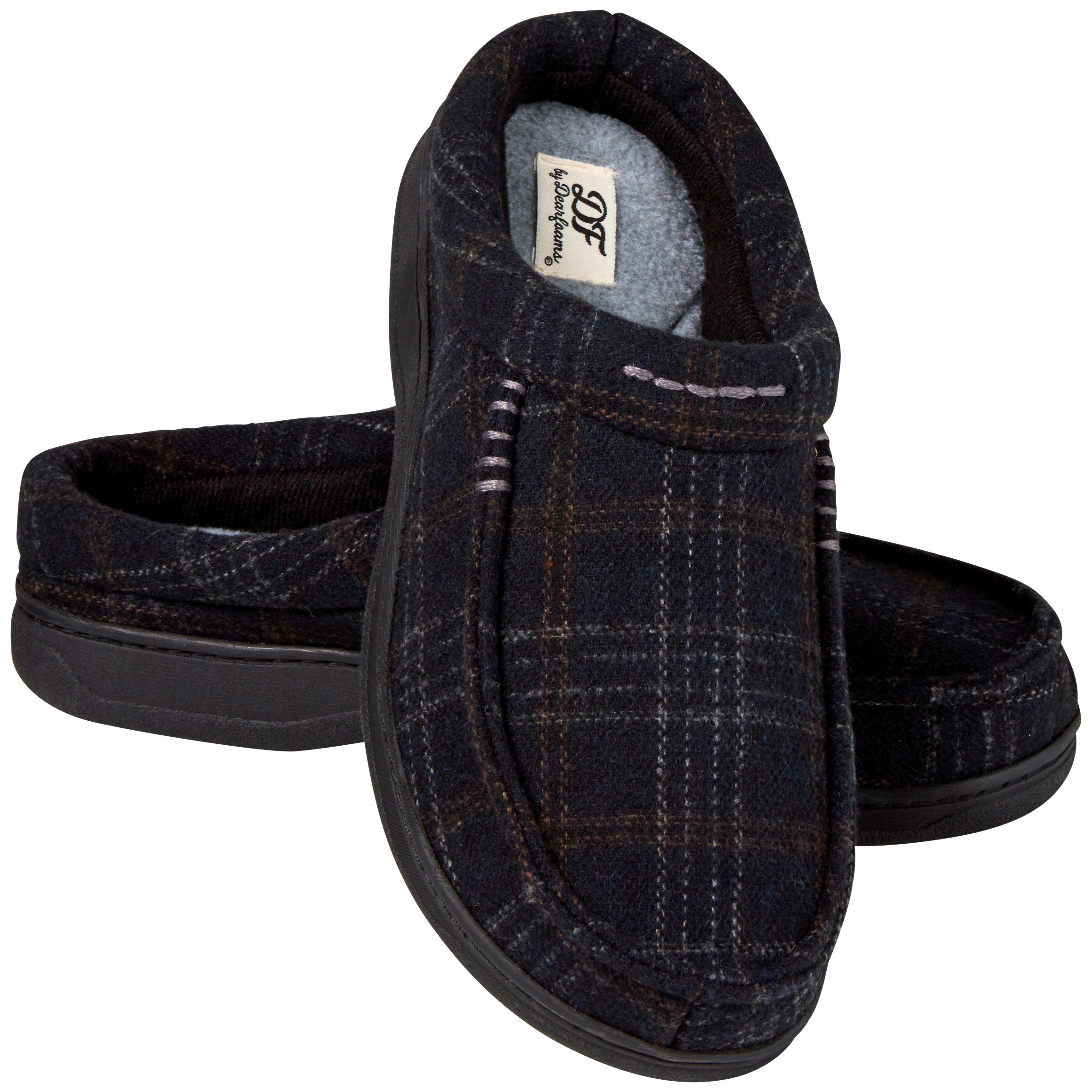 plaid clogs