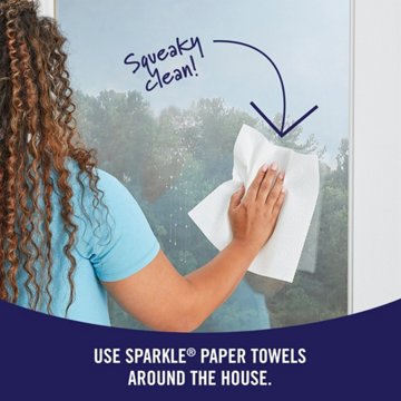 Sparkle Tear-A-Square Paper Towels, 2 Double Rolls