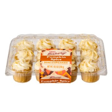 H-E-B Bakery Mini Pumpkin Spice Cupcakes