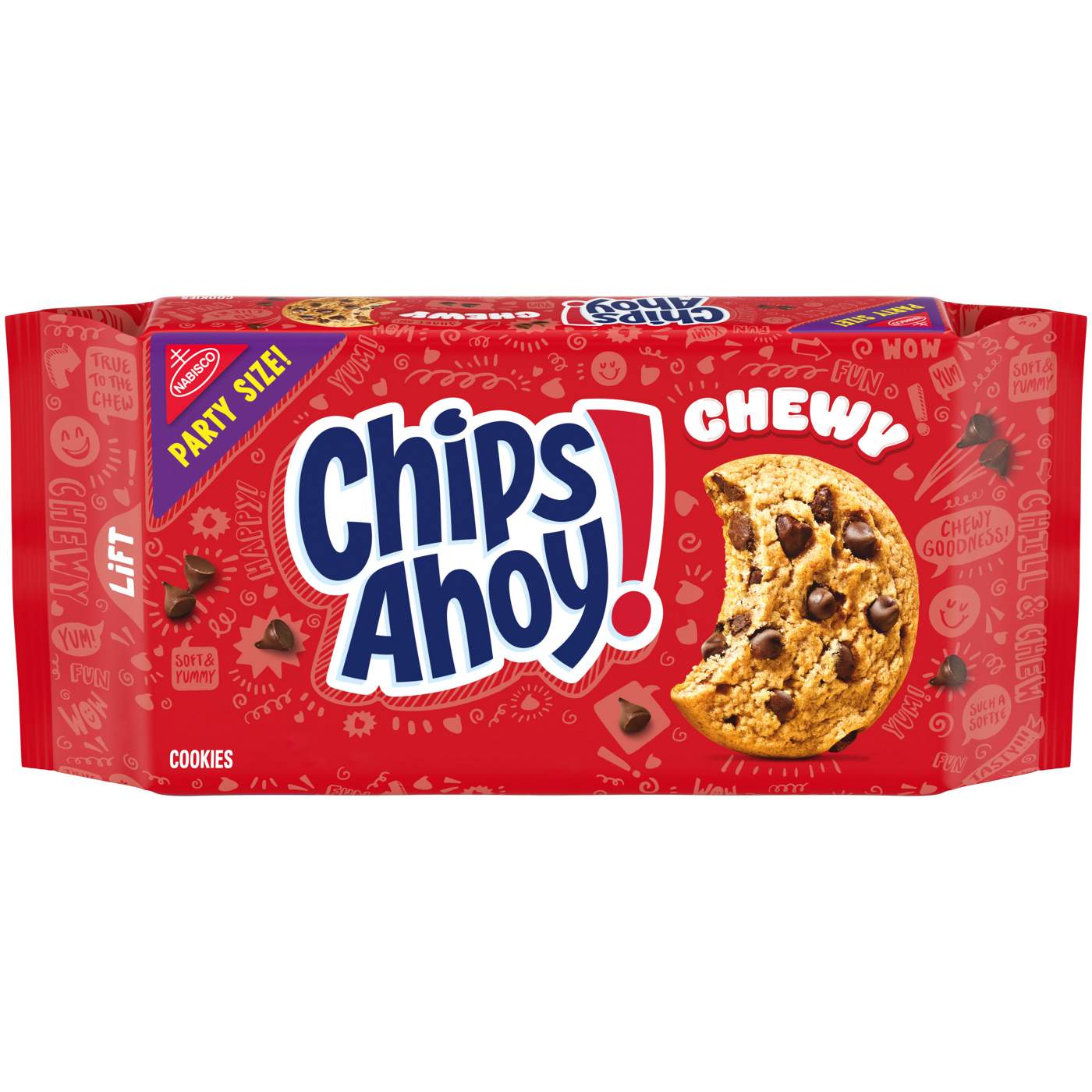Chips Ahoy! Chewy Chocolate Chip Cookies Party Size; image 1 of 10
