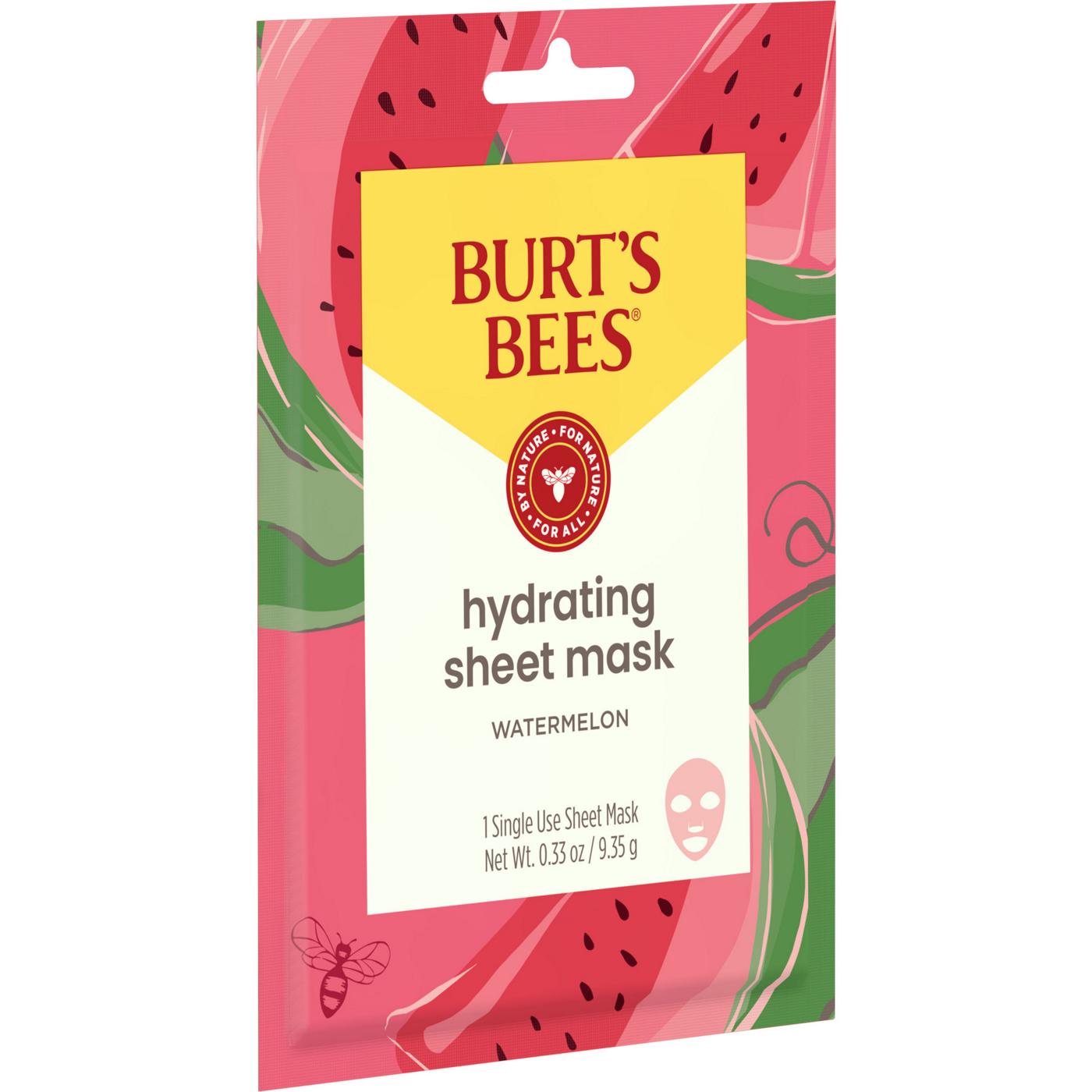 Burt's Bees Hydrating Facial Sheet Mask - Watermelon; image 2 of 7