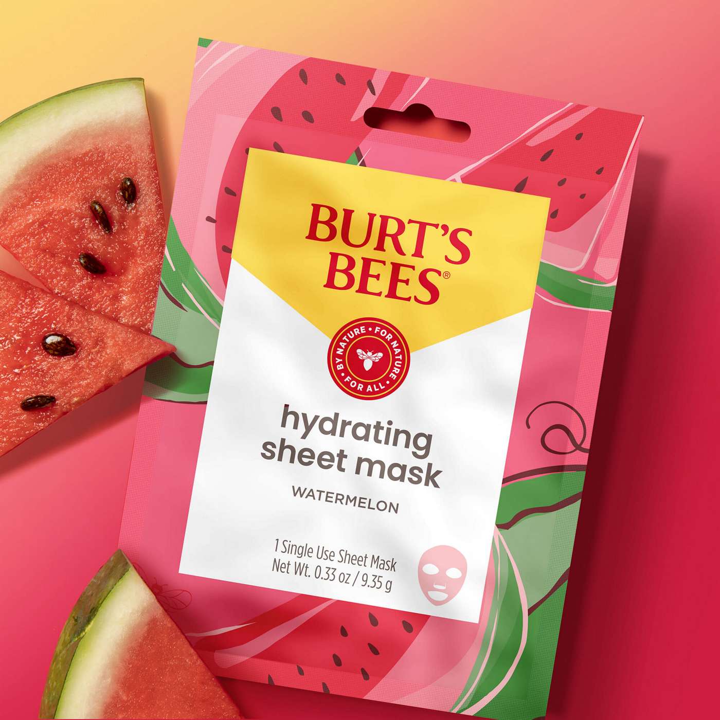 Burt's Bees Hydrating Facial Sheet Mask - Watermelon; image 5 of 7