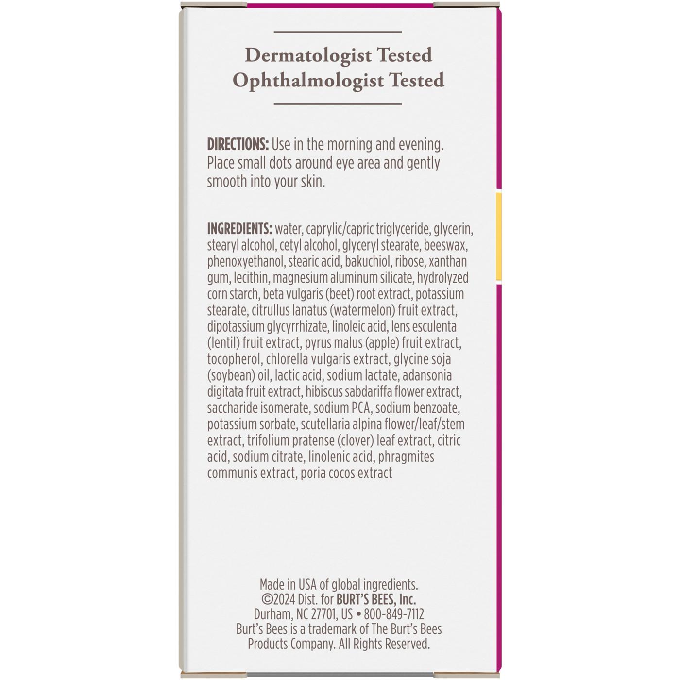 Burt's Bees Renewal Firming Eye Cream; image 6 of 15