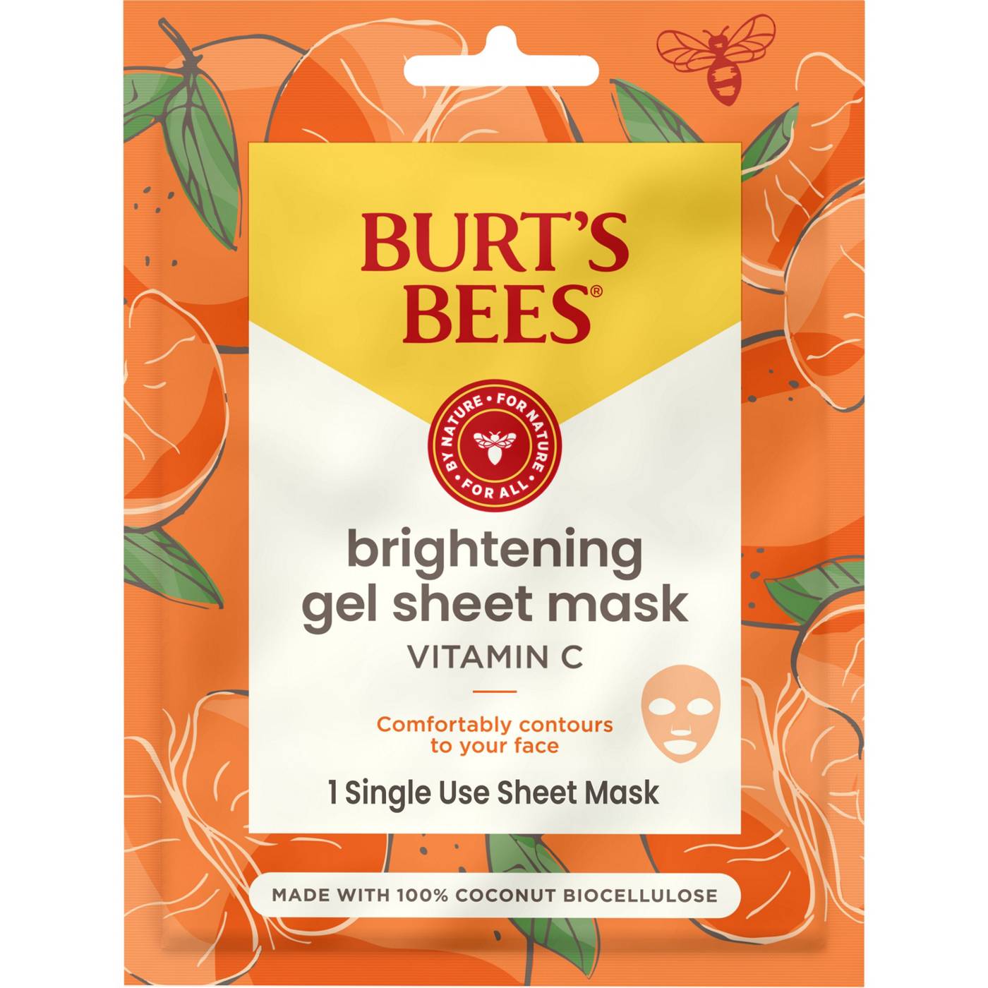 Burt's Bees Brightening Gel Sheet Mask with Vitamin C; image 1 of 5
