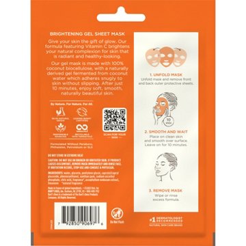 Burt's Bees Brightening Gel Sheet Mask with Vitamin C, 1 ct