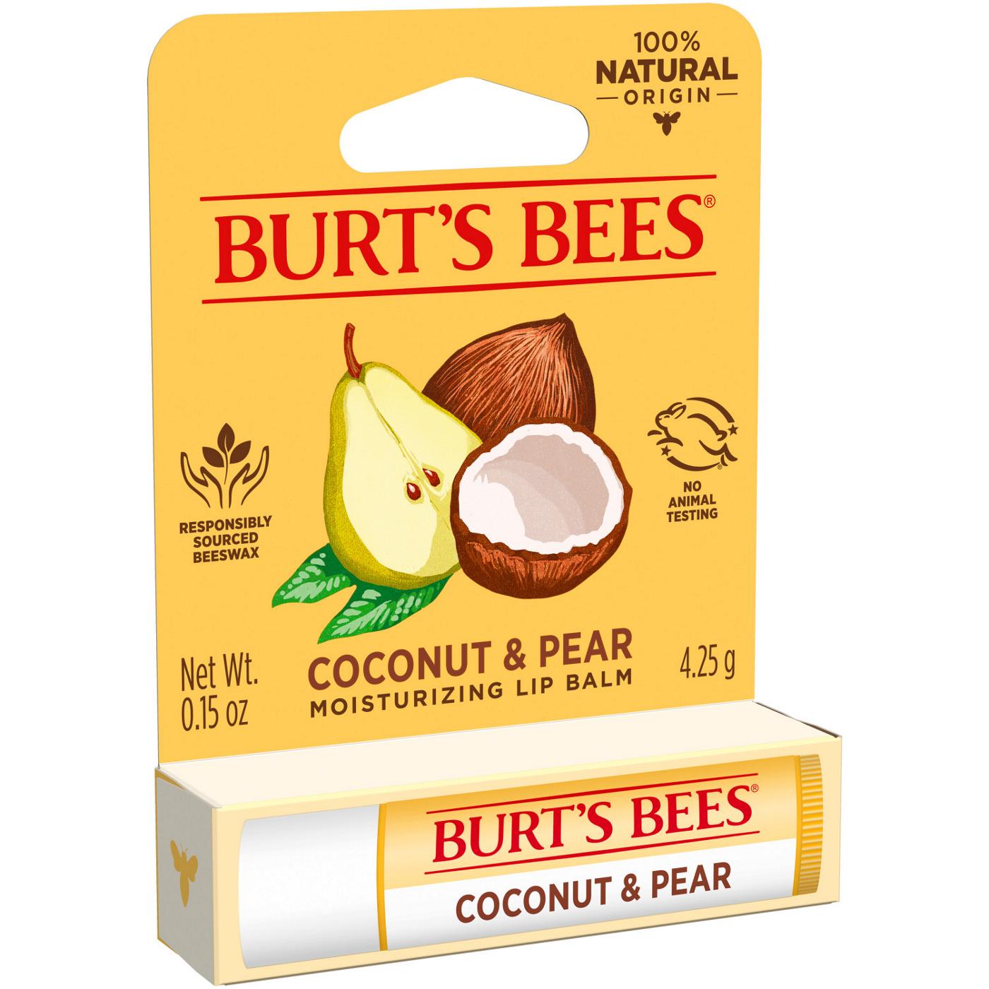 Burt's Bees Coconut Pear Moisturizing Lip Balm; image 3 of 5