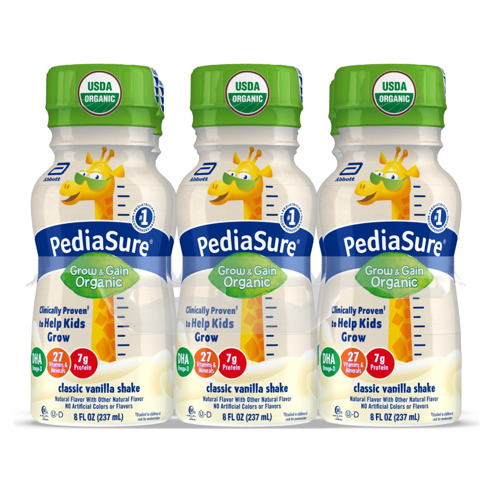 Pediasure Grow & Gain Organic Kids' ReadytoDrink Classic Vanilla
