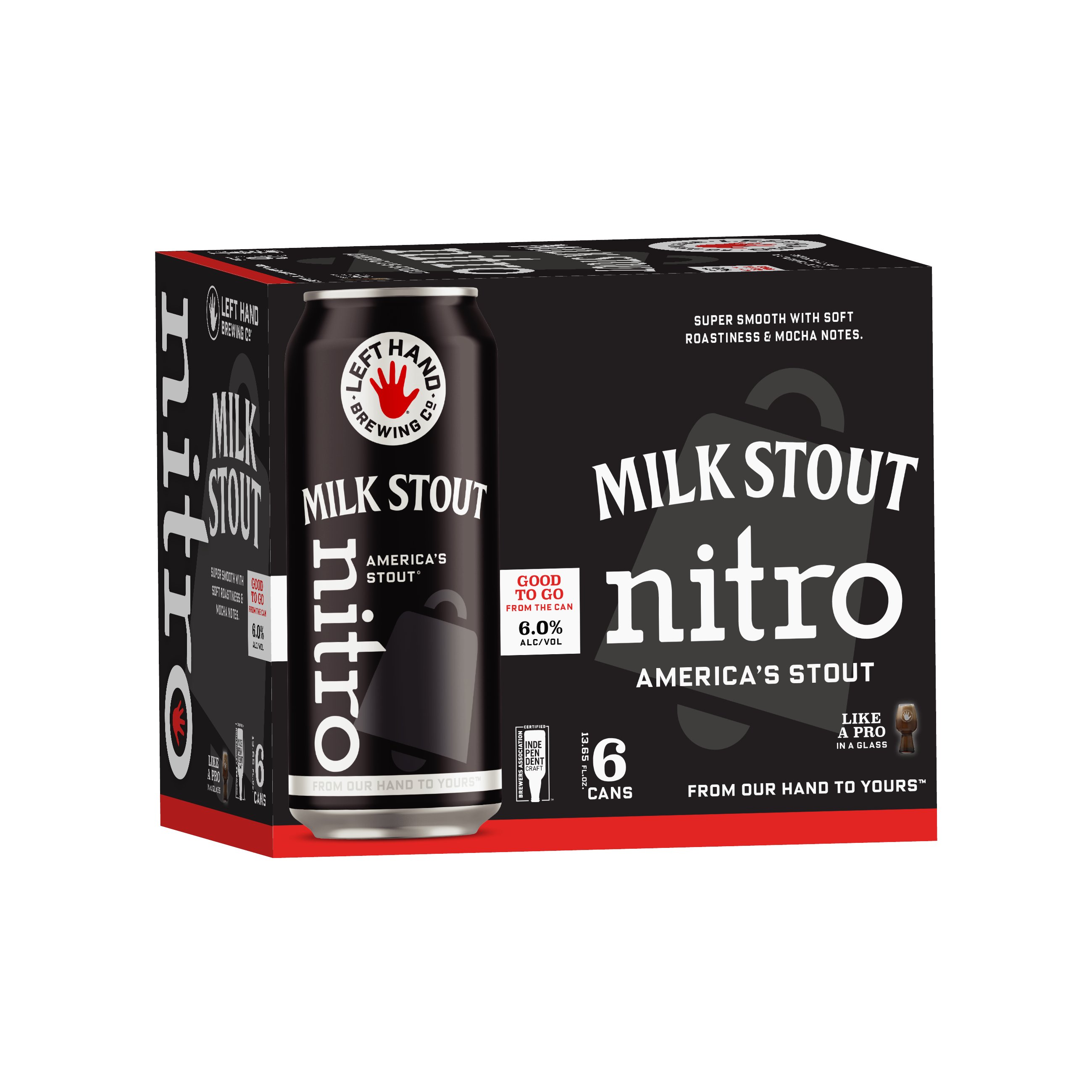 Left Hand Milk Stout Nitro 1365 Oz Cans Shop Beer At H E B