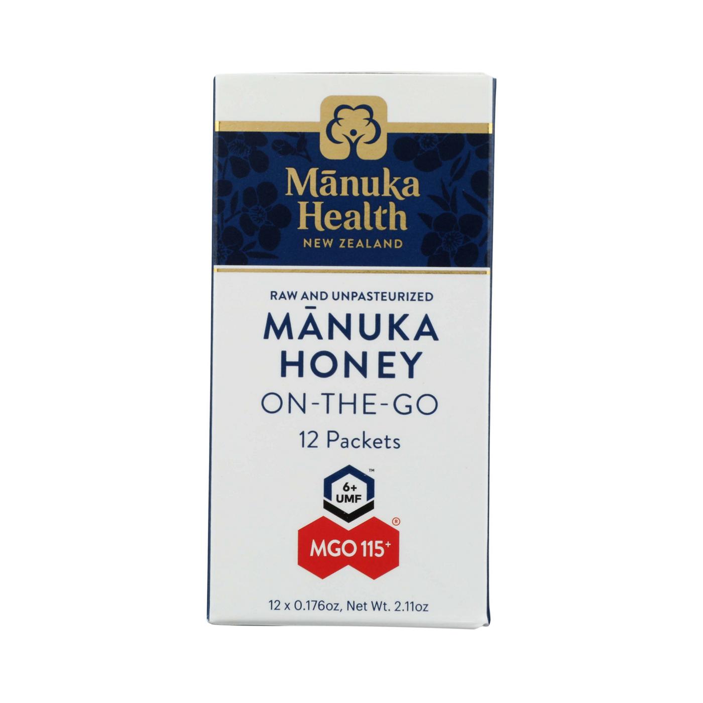 Manuka Health Mānuka Honey 250g MGO 115 Manuka Health On-the-Go MGO 115+ Manuka Honey Sachets - Shop Herbs