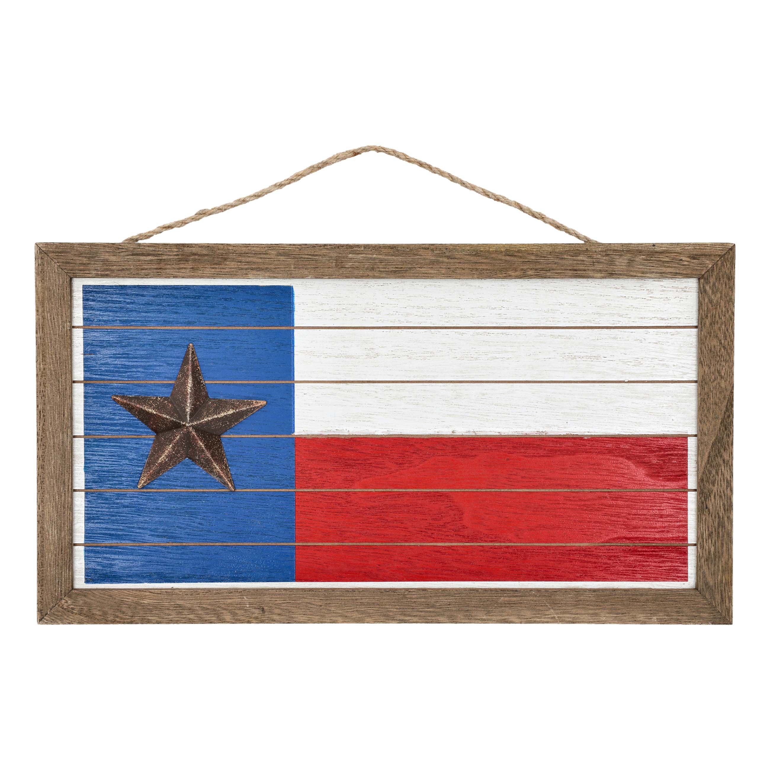 Haven & Key Wooden Texas Flag Wall Decoration - Shop Seasonal decor at ...