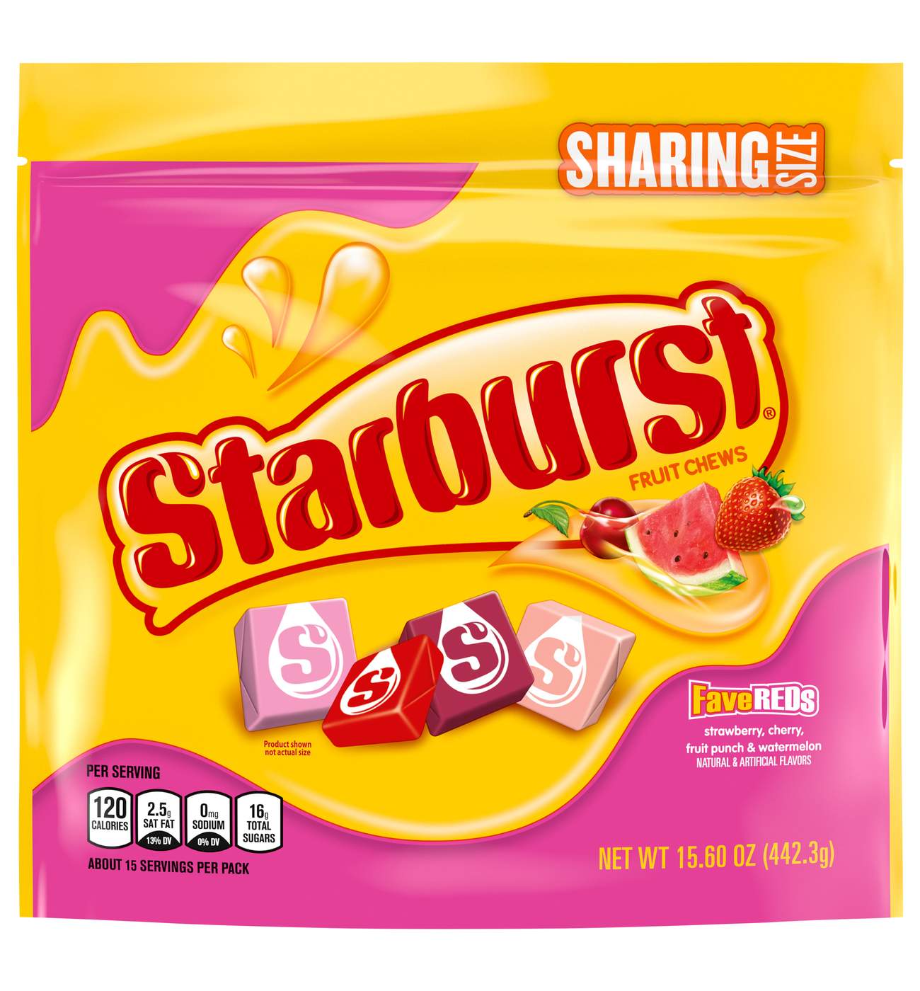 Starburst FaveReds Fruit Chews Candy - Sharing Size; image 1 of 10